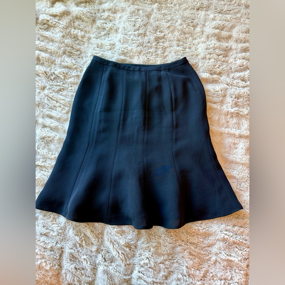 LOFT Classic Black Tulip Cut Skirt